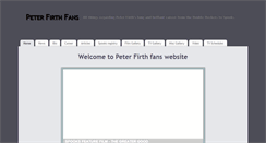 Desktop Screenshot of peterfirthfans.com