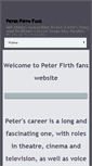 Mobile Screenshot of peterfirthfans.com